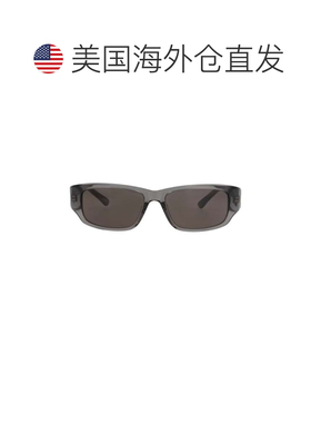 自营balenciaga方形镜框回收醋酸纤维太阳眼镜-灰色 美国奥莱直发