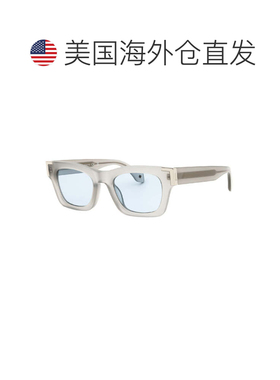 自营Palm Angels Sunglasses Cat Eye Full Rim, Grey Frame And