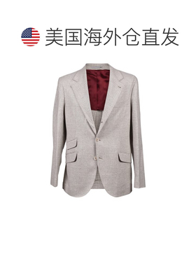 自营Brunello Cucinelli Wool Men's Blazer - beige 美国奥莱直