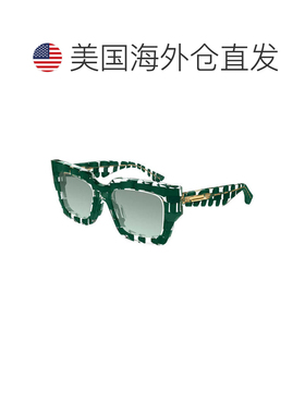 美国直邮自营bottega venetaBV1212S 008深绿色图案透明/绿色渐