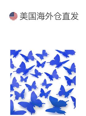 自营zulay kitchen24 件可拆卸 3D 蝴蝶装饰，有 3 种不同尺寸 -