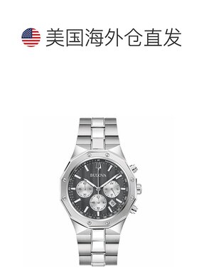 自营Bulova Men's Prestige Gray Dial Watch - gray 美国奥莱直
