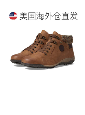 自营Women's Spring Step Clifton Boots Brown Round Toe Ankle