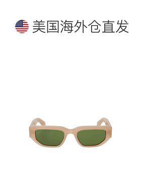 自营 off-white灰白色格里利长方形太阳镜-米绿色 美国奥莱直发