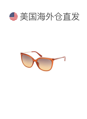 自营Guess Resin Women's Sunglasses - orange 美国奥莱直发