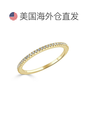 自营 sabrina14k 金与钻石永恒戒指 - 黄色 美国奥莱直发