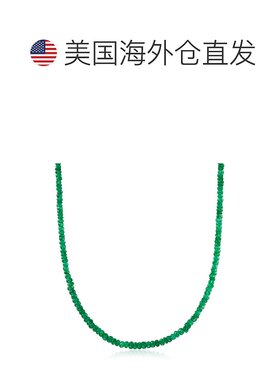 自营 Ross-Simons 14 克拉黄金翡翠珠项链，带磁性扣环 - 18 英寸