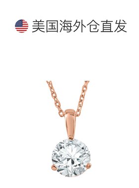 自营pompeii31/5 克拉实验室制造单石钻石吊坠有 14K 和铂金可供