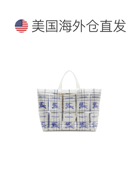 自营Burberry Men's Ekd Logo-Tag clear Tote Bag - multicolour