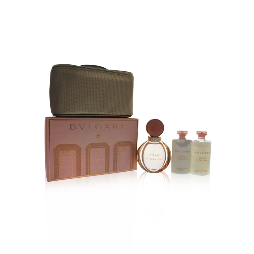 天猫国际美国直购美国直邮BVLGARI宝格丽玫瑰金漾女士淡香水90ml身体乳沐浴露套装0