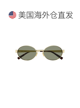 自营saint laurentSl 692 Oval Gold Sunglasses - neutrals 美国
