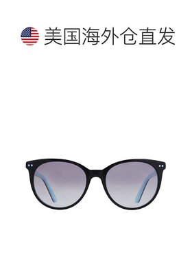 自营Calvin Klein Grey Gradient Oval Ladies Sunglasses CK1850