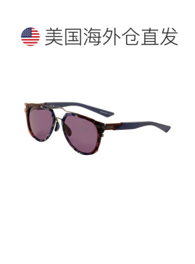 自营Nike Unisex 56 mm Blue Sunglasses - blue tortoise 美国奥
