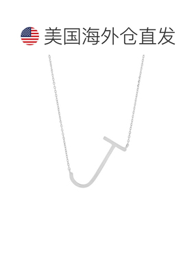 自营max + stone10k实心白色金色大侧面大写字母首字母，带可延伸