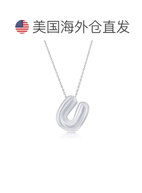 自营simonaSterling Silver, Bubble 'R' Initial Necklace - sil