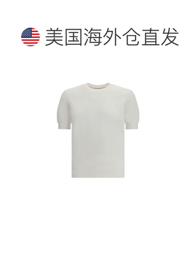 自营Brunello Cucinelli Cotton Men's T-Shirt - white 美国奥莱