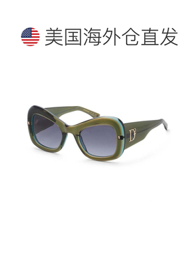 自营Dsquared2 Women's 54 mm Green Sunglasses - olive 美国奥