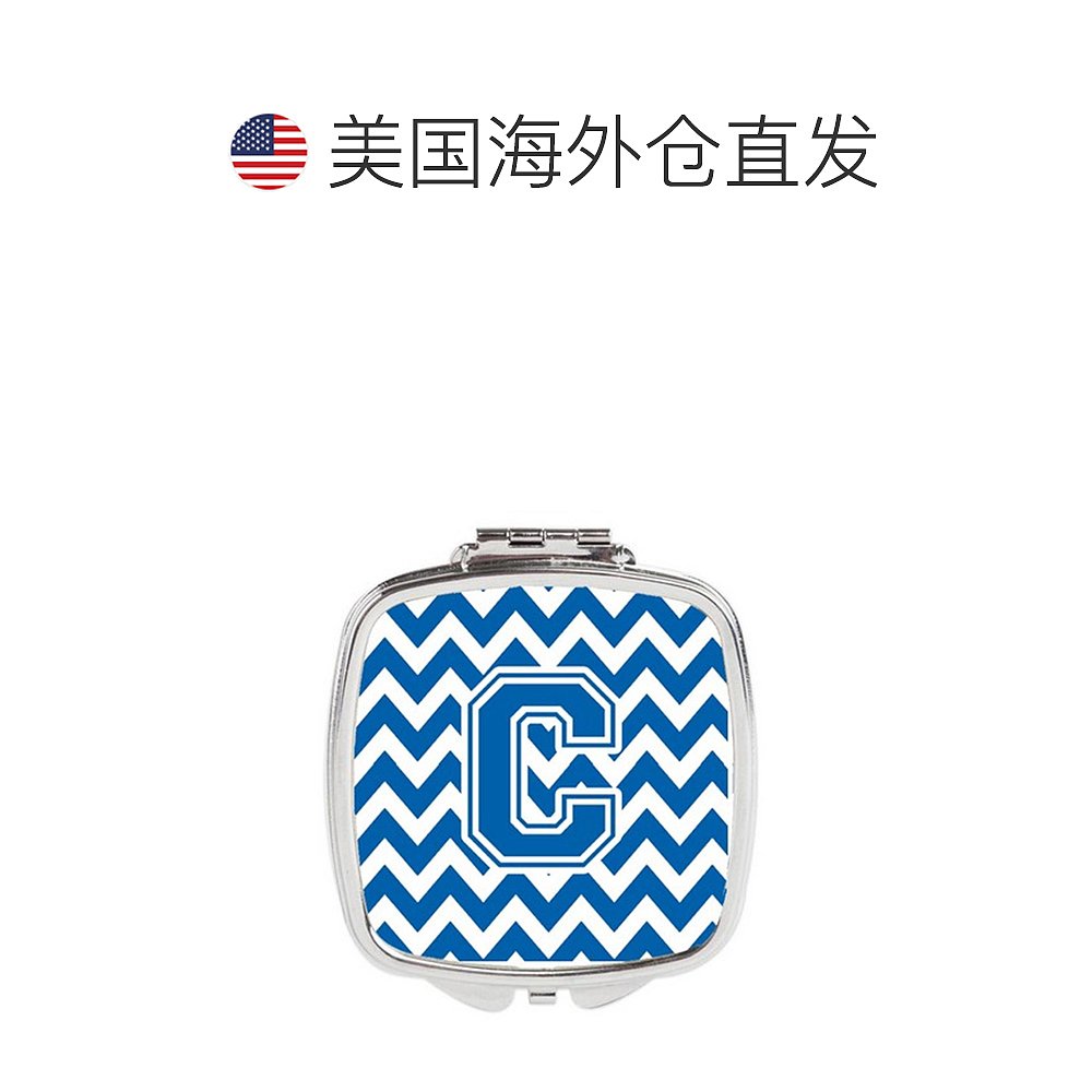 Carolines Treasures CJ1056-CSCM Letter C Chevron Blue& Whit-图1