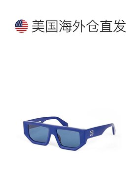 自营 off-white米白色几何全边太阳镜，黑框，深灰色镜片Oeri13Fv