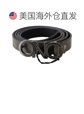 自营Costume National  Leather Letter Logo Buckle Women's Bel