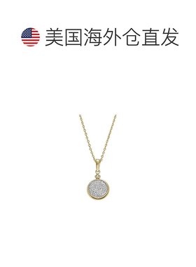 美国直邮fossil 女士化石爆款项链金色吊坠