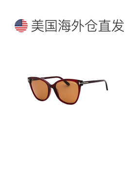 自营Tom Ford女士FT0844Ani68E 58mm太阳镜-红色 美国奥莱直发