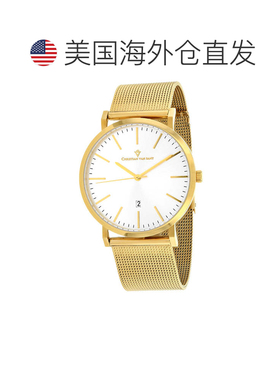 自营Christian Van Sant Men's Paradigm Silver Round 41mm - si