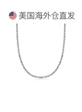 自营Ross-Simons 纯银方形拜占庭项链 20 英寸 【美国奥莱】直发