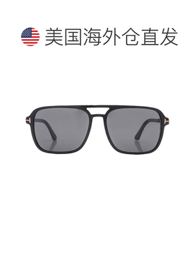 自营Tom Ford Crosby Smoke Pilot Men's Sunglasses FT0910 01A