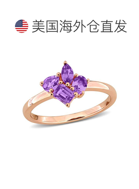 自营Mimi & Max Multi-Gem Cluster Ring Sterling Silver - purp