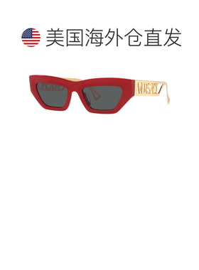 自营versace/范思哲 女士53毫米红色太阳镜墨镜 红色 美国奥莱直