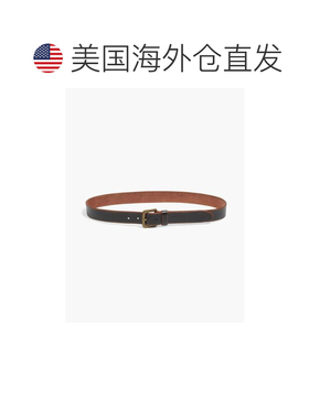 自营Lucky Brand Santa Fe皮革腰带-黑色皮带 美国直发 美国奥莱