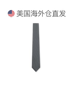 自营boss丝质提花图案领带-浅蓝色 美国奥莱直发