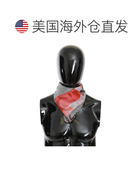自营Costume National  Silk Branded Women's Scarf - gray 美国