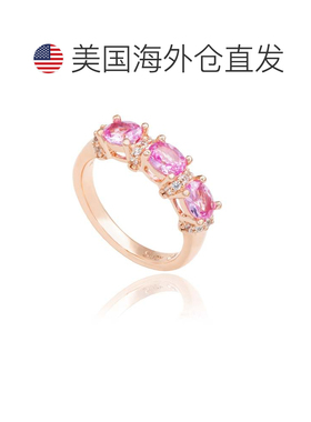 自营Suzy Levian Rose Sterling Silver Natural Pink Sapphire a