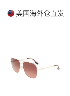 自营Victoria Beckham Metal Women's Sunglasses - gold 美国奥