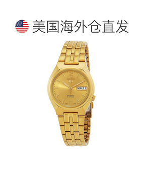 自营Seiko Men's Seiko 5 Gold Round 38mm - gold 美国奥莱直发