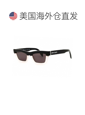 自营Palm Angels Sunglasses Cat Eye Full Rim, Black Yellow Fr