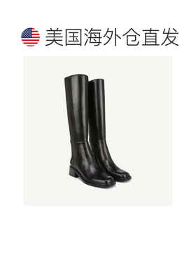 自营Franco Sarto Giselle Boots Women's Black Leather Square