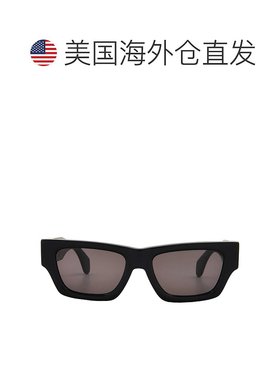 自营Palm Angels MAGNOLIA Dark Grey Square Unisex Sunglasses