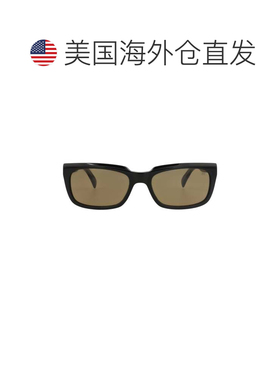 自营dunhill方形复古醋酸板材太阳镜——黑色黑色棕色 美国奥莱直