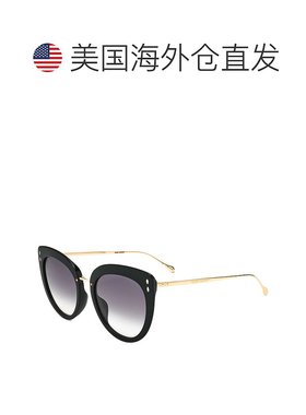 自营 Isabel Marant女式55毫米灰色太阳镜-黑金 美国奥莱直发