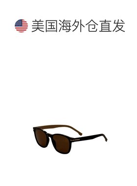 自营 Hugo Boss男式52毫米黑色太阳镜-黑色 美国奥莱直发