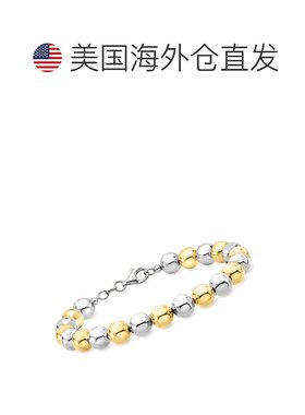 自营Ross-Simons Italian 8mm Sterling Silver and 18kt Gold Ov