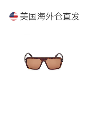 自营tom fordFt1176 Rectangular Tortoiseshell Acetate Sunglas