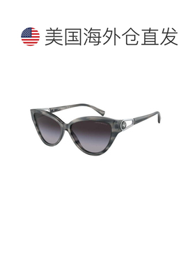 自营emporio armani4192 Sole Translucent Grey Cat-Eye Sunglas
