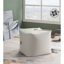 Lunggie Bean Bag-beige linen (Ole USA) straight hair