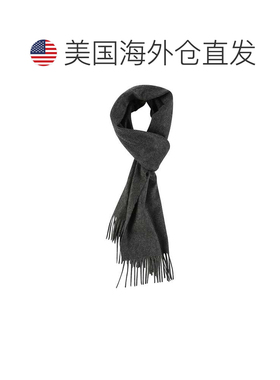 美国直邮自营zegnaOasi深灰色羊绒流苏围巾-灰色 美国奥莱直发