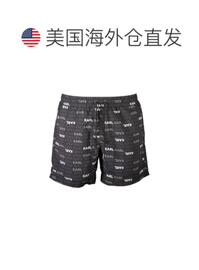 自营Karl Lagerfeld Polyester Men's Swim Men's Boxer - black
