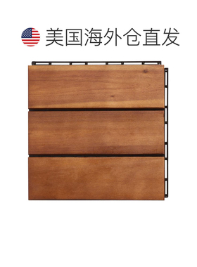 自营safavieh马尼拉木地板砖 - 天然 美国奥莱直发